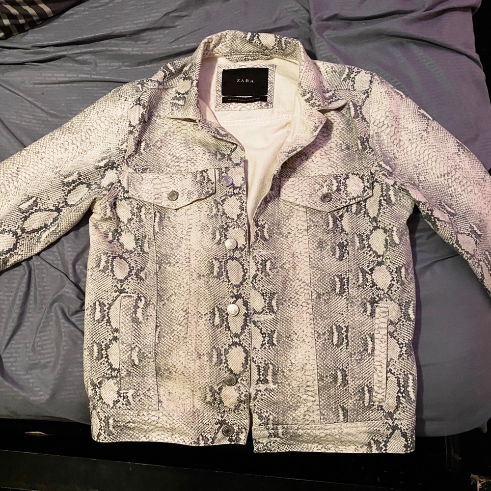 Zara Snakeskin jacket